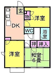間取図画像 3DK