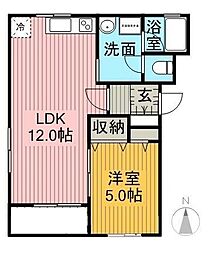 間取図画像 1LDK