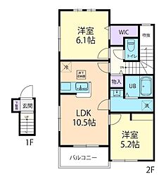 間取図画像 2LDK