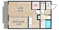 ＣＬＡＳＳ城西 2階1LDKの間取り