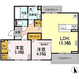 間取図画像 2LDK
