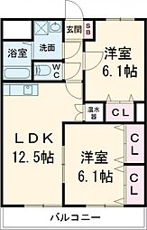 間取図画像 2LDK