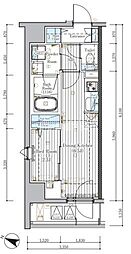 ミライズ横濱SOUTHレジデンス 3階1DKの間取り