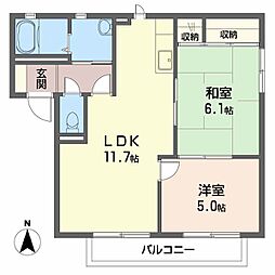 間取図画像 2LDK