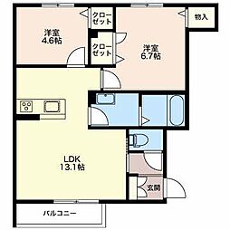 間取図画像 2LDK