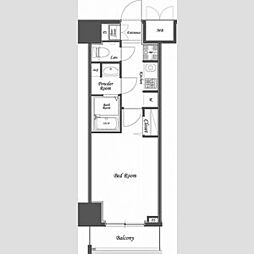 Nステージ本蓮沼 2階1Kの間取り