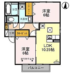 間取図画像 2LDK