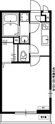 リブリ・ラーク 2階1Kの間取り