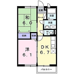 間取図画像 2DK