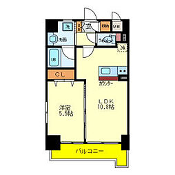 Ｂｅｌｌｅ　Ｆｏｎｔａｉｎｅ 6階1LDKの間取り