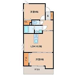 仮称)愛子東5丁目新築AP 1階2LDKの間取り