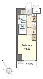 ＳＨＯＫＥＮ　Ｒｅｓｉｄｅｎｃｅ横浜鶴見V 2階1Kの間取り