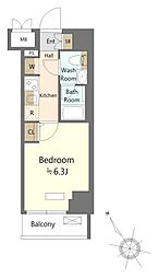 ＳＨＯＫＥＮ　Ｒｅｓｉｄｅｎｃｅ横浜鶴見V 10階1Kの間取り