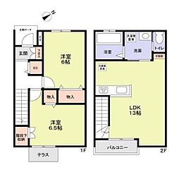 bella　foresta 1階2LDKの間取り