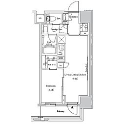 JR京浜東北・根岸線 蕨駅 徒歩5分の賃貸マンション 7階1LDKの間取り