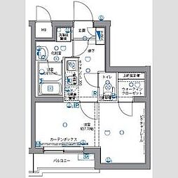 パティーナ志村坂上 406 4階1Kの間取り
