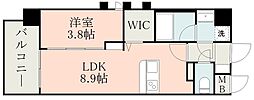 JR豊肥本線 肥後大津駅 徒歩22分の賃貸マンション 4階1LDKの間取り