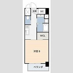 (仮称)豊田駅前新築ビル 1Kの間取図画像