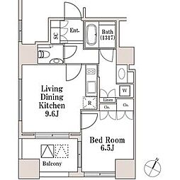 LaSante一番町 1LDKの間取図画像