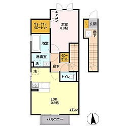 間取図画像 1LDK