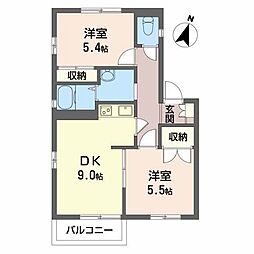 間取図画像 2DK