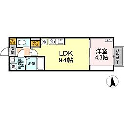 間取図画像 1LDK