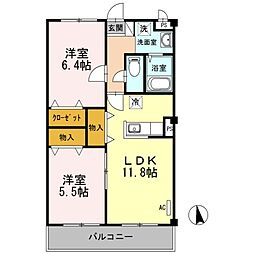 間取図画像 2LDK