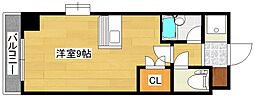 リファレンス北方3 ワンルームの間取図画像