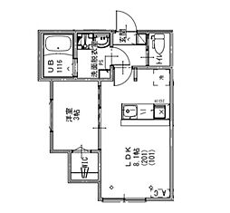 間取図画像 1LDK