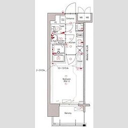 MAXIV新栄 1Kの間取図画像