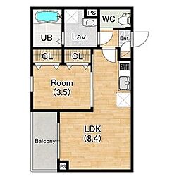 間取図画像 1LDK