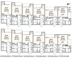 海老名市国分北1丁目アパート 1Kの間取図画像