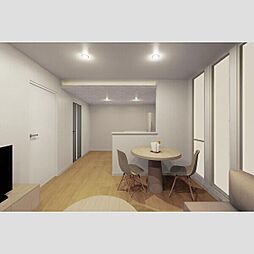 モナベルII 204 2階ワンルームのリビング/ダイニング