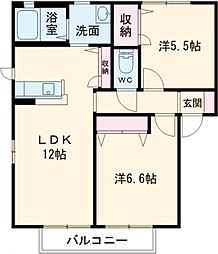 間取図画像 2LDK