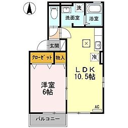 間取図画像 1LDK