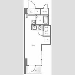 セザール第二蒲田 ワンルームの間取図画像