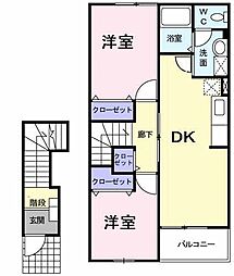 間取図画像 2DK
