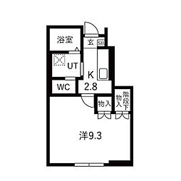 Ka pilina(カピリナ) 1Kの間取図画像
