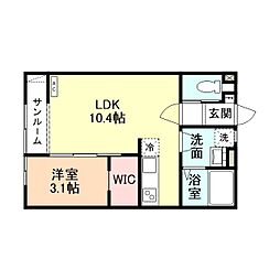 間取図画像 1LDK
