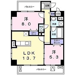 間取図画像 2LDK