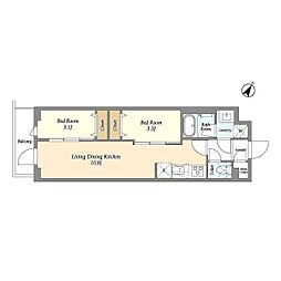 間取図画像 2LDK