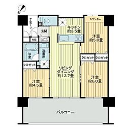 間取図画像 3LDK