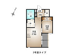 Regalest-N(旧：RE 海田昭和町) 303 3階1LDKの間取り