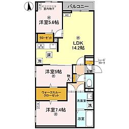 間取図画像 3LDK