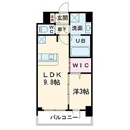 ミラージュパレス大阪ドームProsper 1LDKの間取図画像
