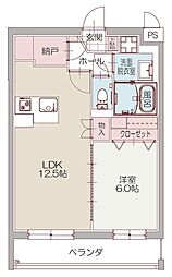 間取図画像 1LDK