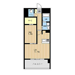 CONCIERIA光の森 1LDKの間取図画像