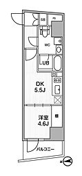 ALTERNA中野 1DKの間取図画像