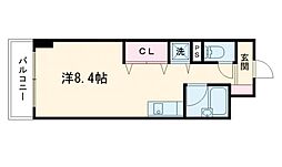 MRRくまもと ワンルームの間取図画像