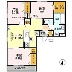 物件の間取り